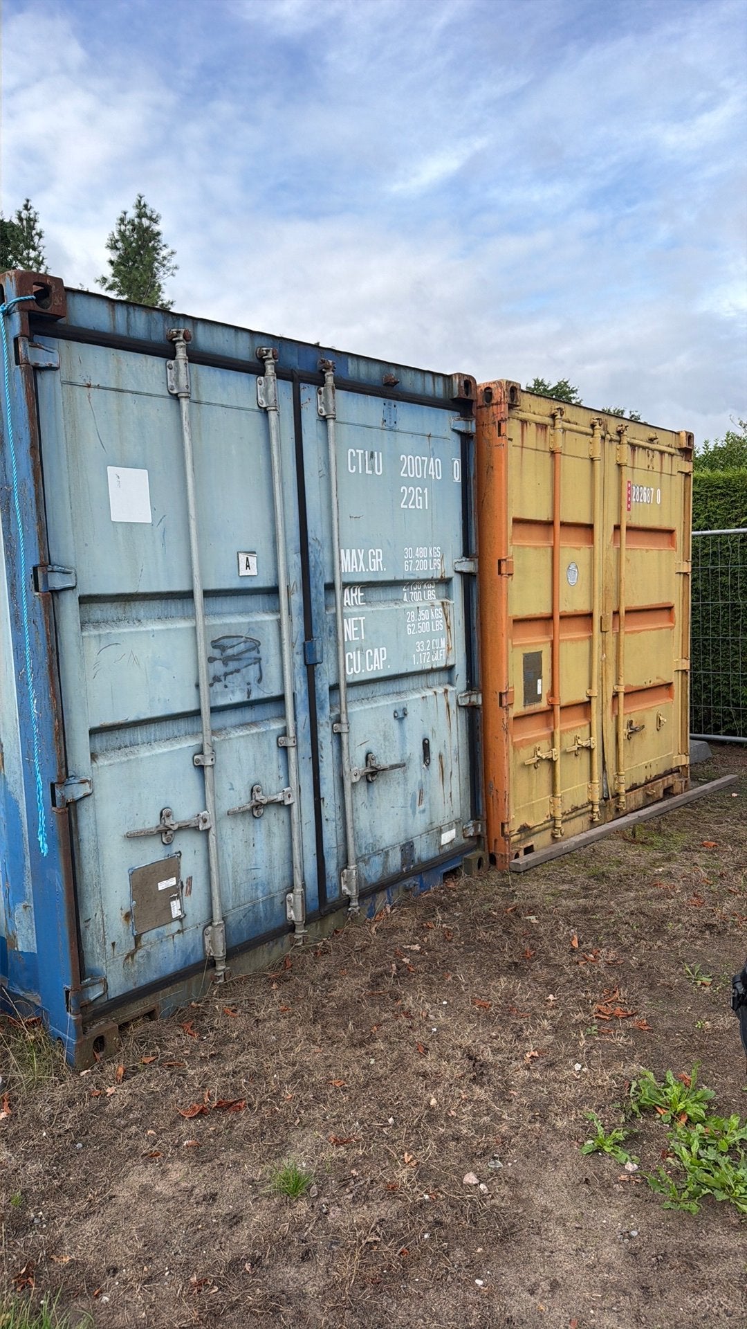 Zeecontainer 20ft, Ophalen