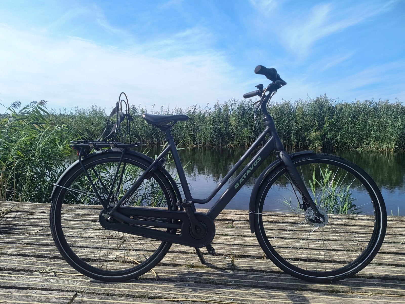 Batavus fonk 7 - 53 cm. mat zwart, naafdynamo,anti lek,fiets, Fietsen en Brommers, 53 tot 56 cm, Versnellingen, Batavus, Ophalen of Verzenden