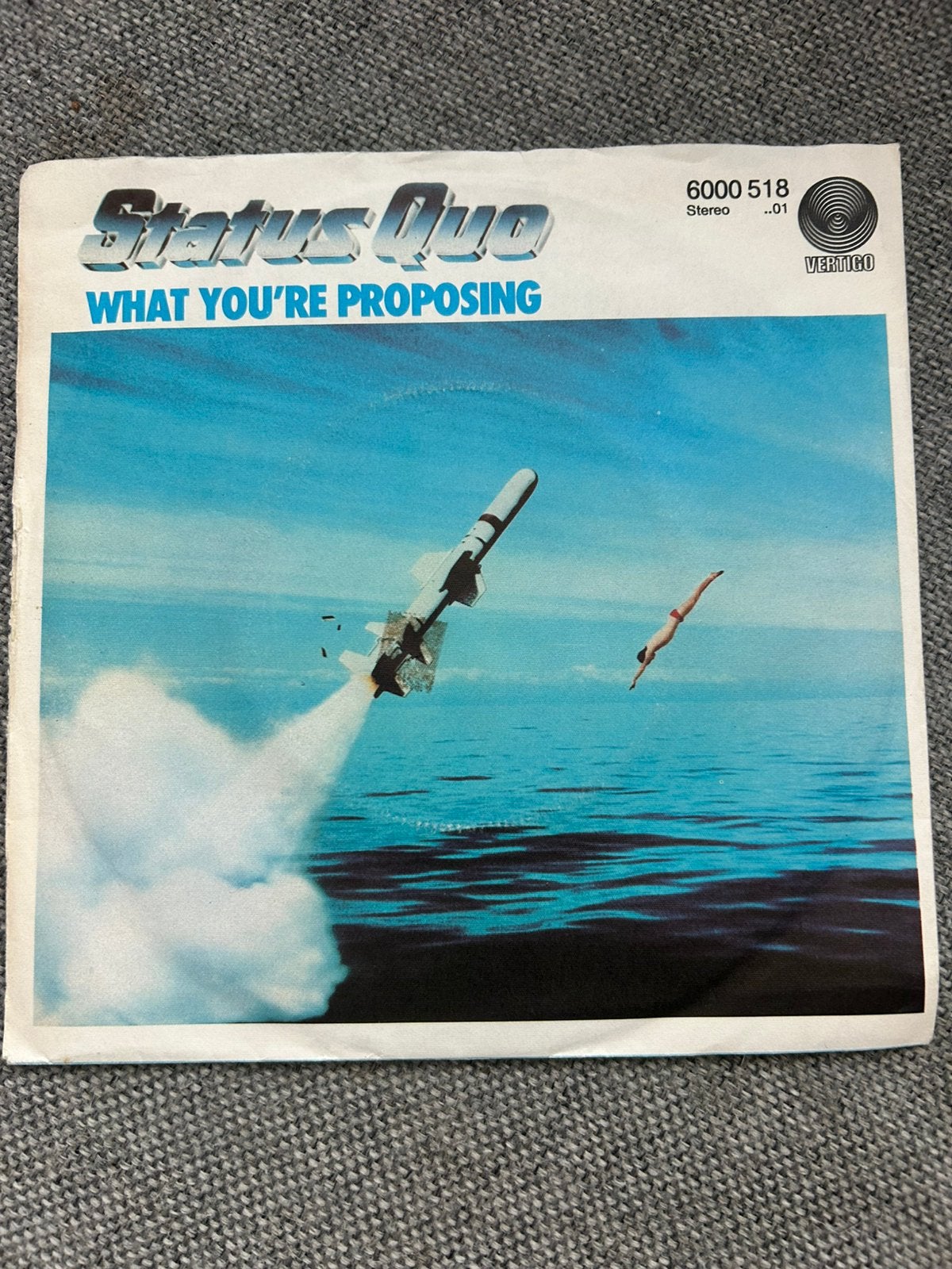 Status Quo What You’re Proposing, Ophalen of Verzenden, Zo goed als nieuw, 7 inch, Rock en Metal
