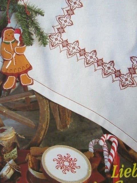 Borduurpatroon  Kerst rand en        nr 8602 do, Verzenden, Zo goed als nieuw, Handborduren, Patroon