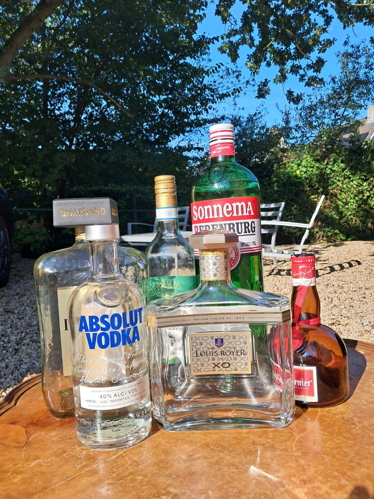 Lege flessen: Grand Marnier, Disaronno, Absolut, Louis Royer, Ophalen, Overige typen