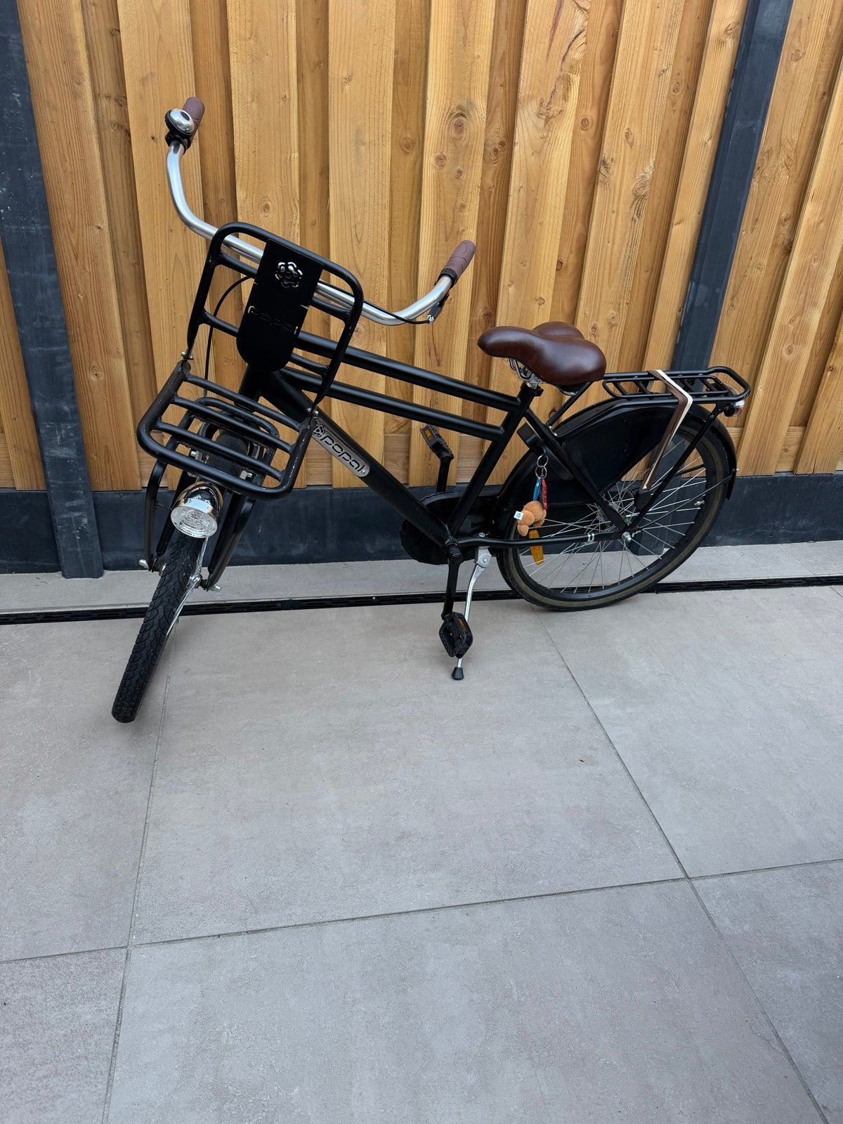 Popal kinder jongens fiets 24 inch zwart, Fietsen en Brommers, Fietsen | Jongens, Ophalen, Terugtraprem, Handrem, Gebruikt