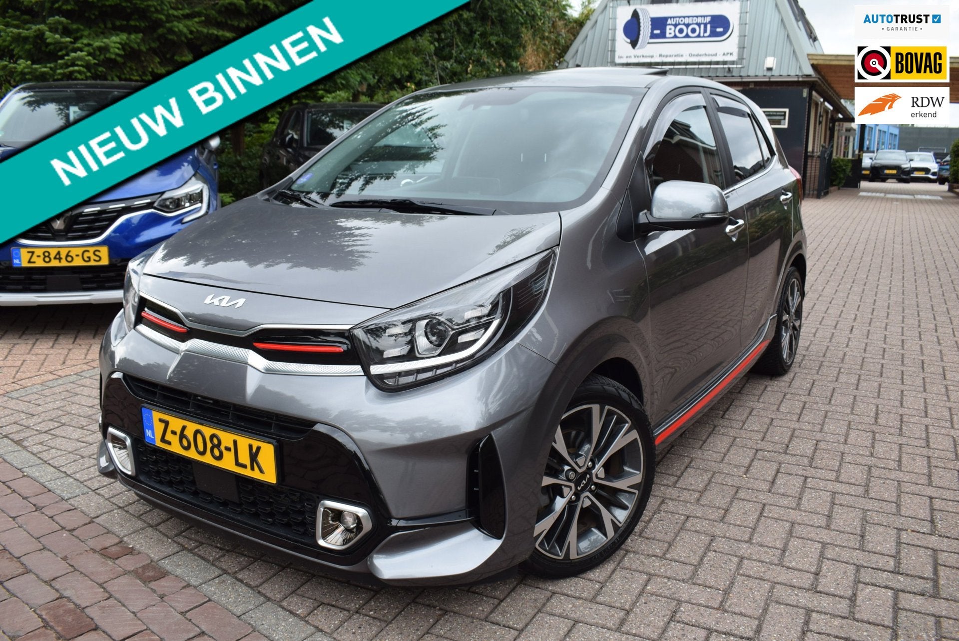 Kia Picanto 1.0 T-GDi GT-Line 5p SCHUIF KANTEL DAK/CRUISE/AI, Auto's, Voorwielaandrijving, Dealer onderhouden, Gebruikt, 100 pk
