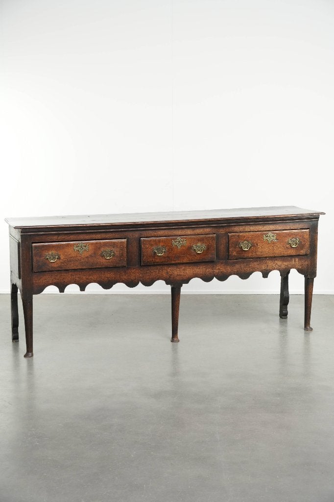 Engels antiek eikenhouten dressoir/dresser uit de 18e eeuw, Antiek en Kunst, Antiek | Meubels | Kasten, Ophalen