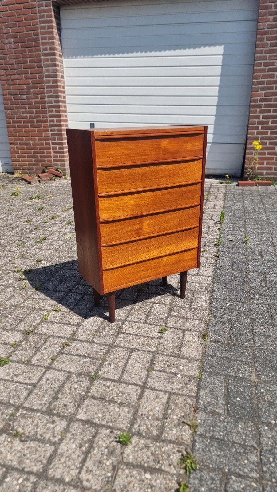 Vintage ladenkast jaren 60 Teak, Gebruikt, ,, ,, Minder dan 100 cm