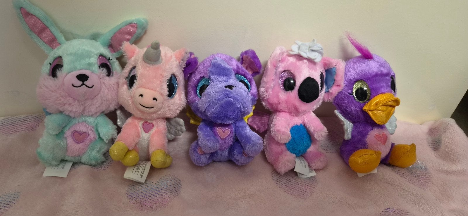 Hatchimals knuffels - set van 5, Overige merken, Overige karakters, Overige typen, Ophalen of Verzenden