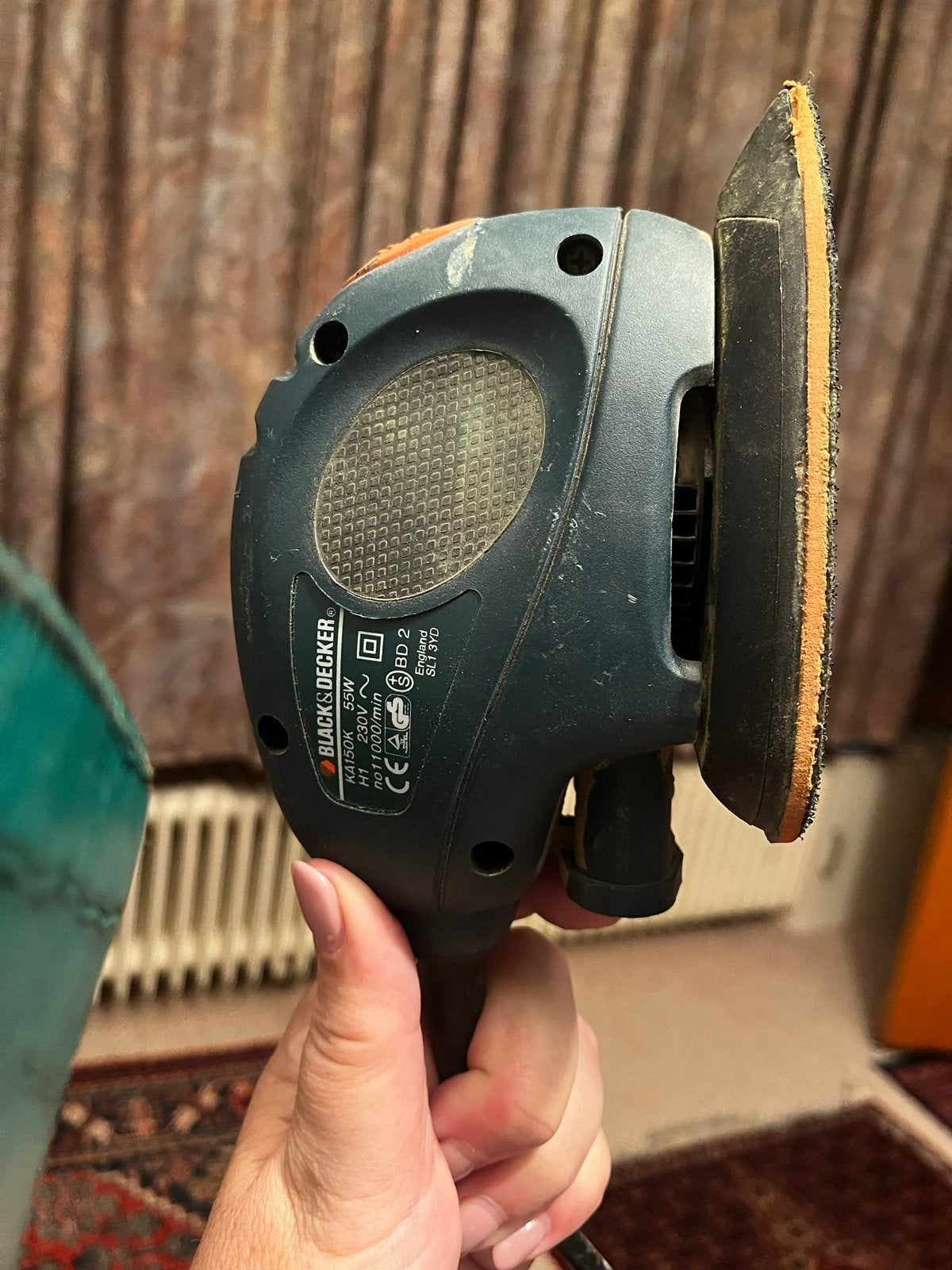 Black & Decker Mouse Schuurmachine KA150K, Ophalen of Verzenden, Gebruikt, Minder dan 600 watt, Vlakschuurmachine