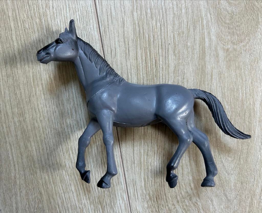 Speelgoed paard - Grijs plastic paardje, Ophalen of Verzenden, Gebruikt, Jongen of Meisje