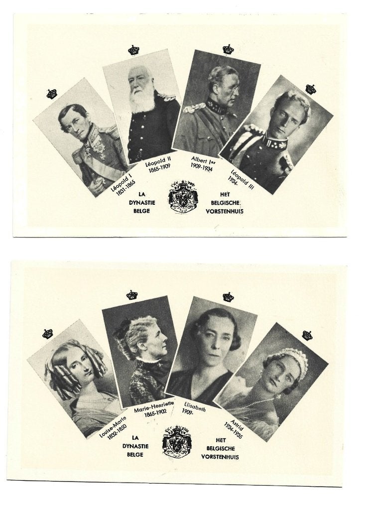 Belgie (17) koningen & koninginnen, Verzenden, Nieuw, Buitenland, Kaart, Foto of Prent