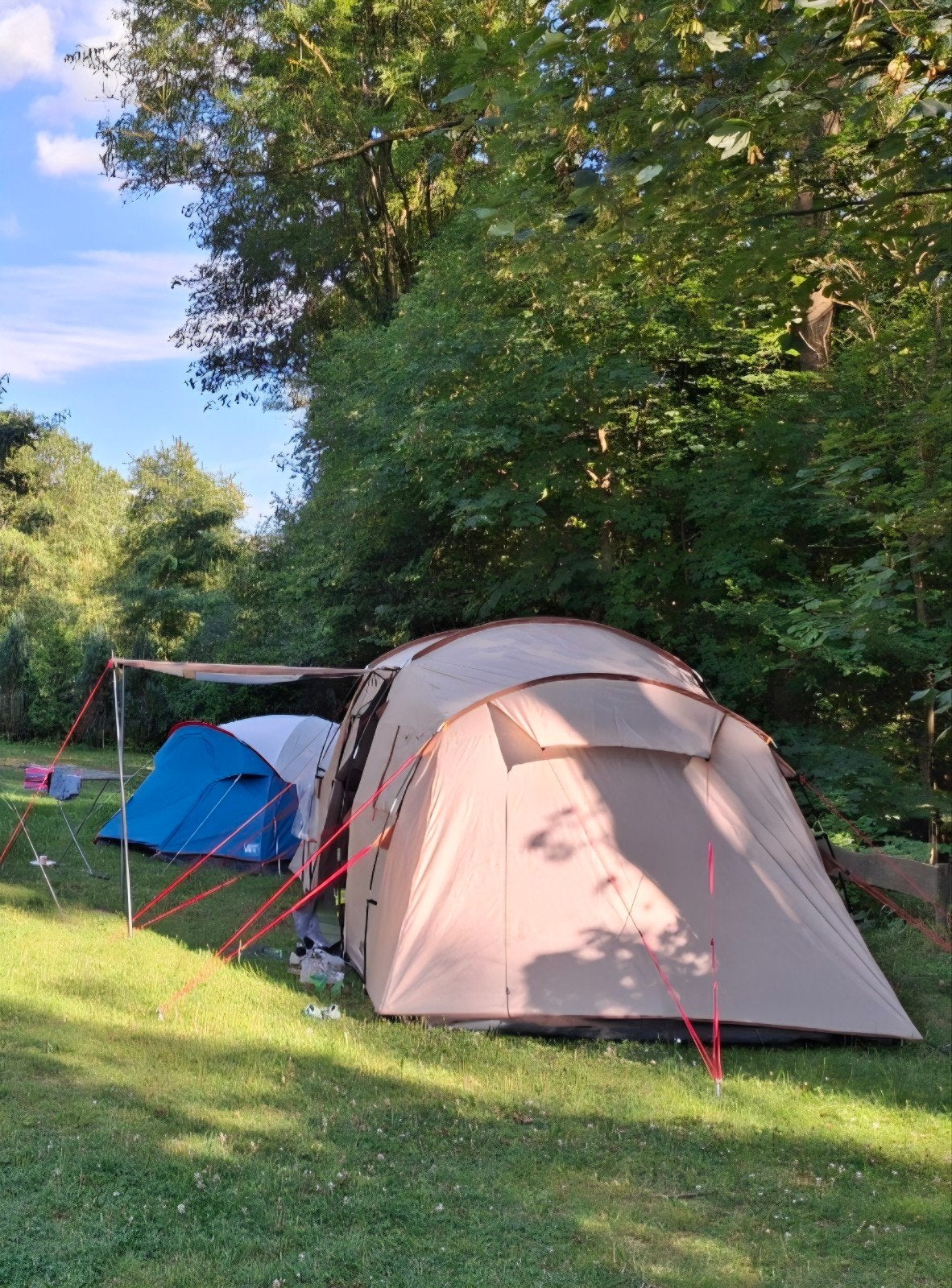 CAMPZ 4P vis à vis Tent met Luifel - verzenden mogelijk!, Ophalen of Verzenden, Zo goed als nieuw, Tot en met 4