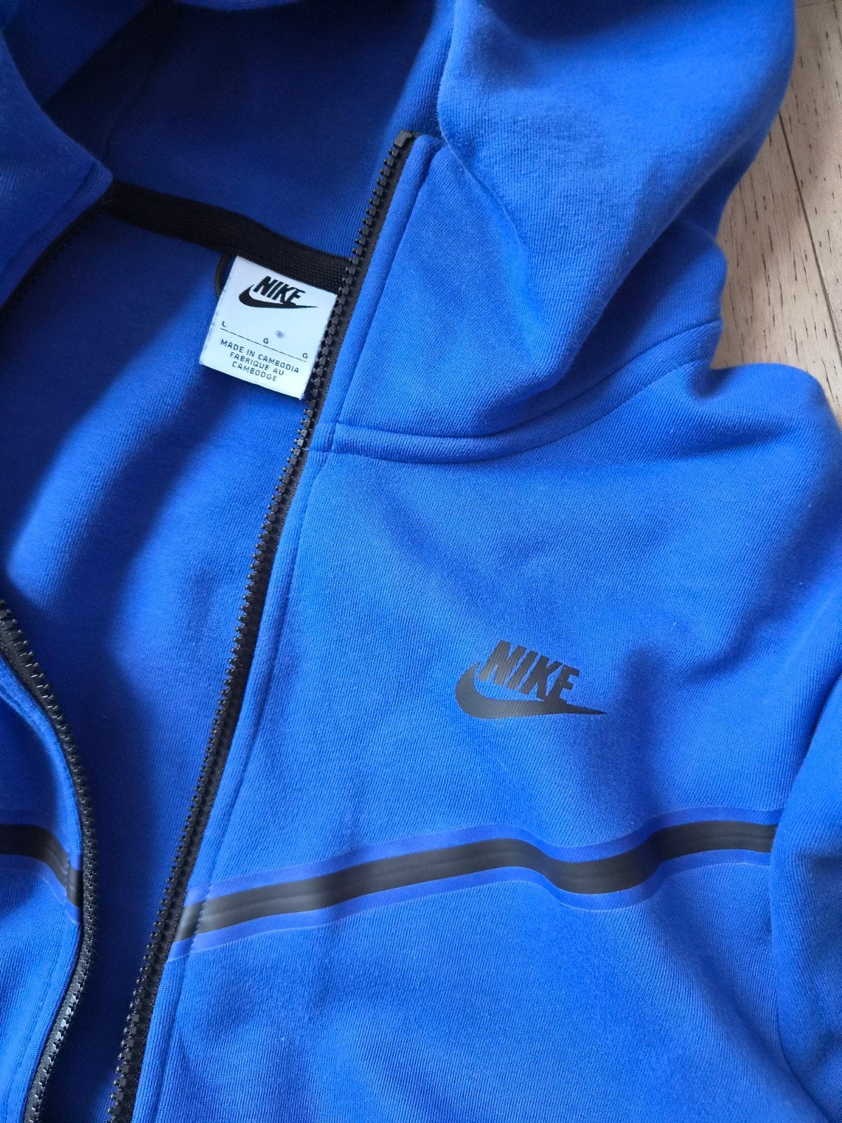 Nike Tech Fleece Hoodie - Blauw (Maat L), Kleding | Heren, Maat 52/54 (L), Blauw, Nike, Ophalen of Verzenden