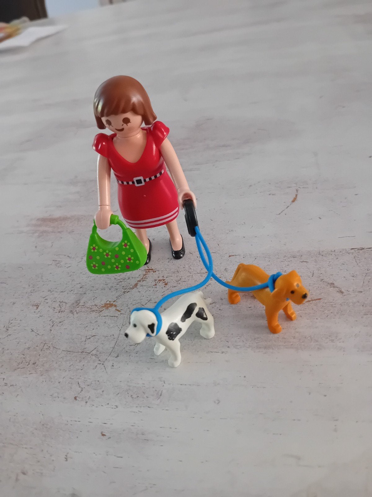 Playmobil Vrouw met puppy's, Kinderen en Baby's, Speelgoed | Playmobil, Gebruikt, Complete set, Ophalen of Verzenden, Figuren