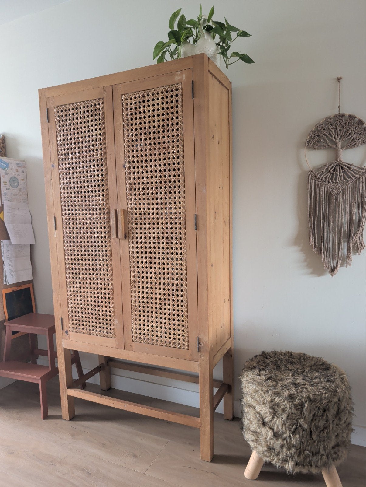 Sibu Kwantum Sevies Kast - Rotan en Hout, Ophalen, Gebruikt