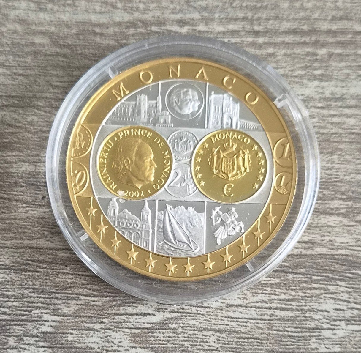 Monaco  Euro Herdenkingsmunt 2004 - Prins Rainier III, Postzegels en Munten, Zilver, Losse munt, Monaco, Overige waardes