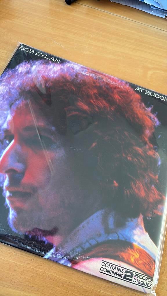 Bob Dylan vinyl dubbel LP vinyl at Budokan met poster, Ophalen of Verzenden, Zo goed als nieuw, 12 inch