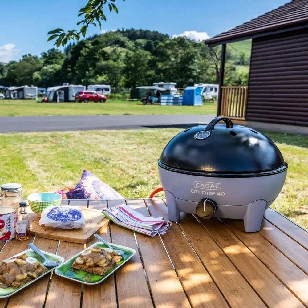 Cadac Citi Chef 40 gasbarbecue met pan en soft soak, Ophalen, Zo goed als nieuw, Cadac