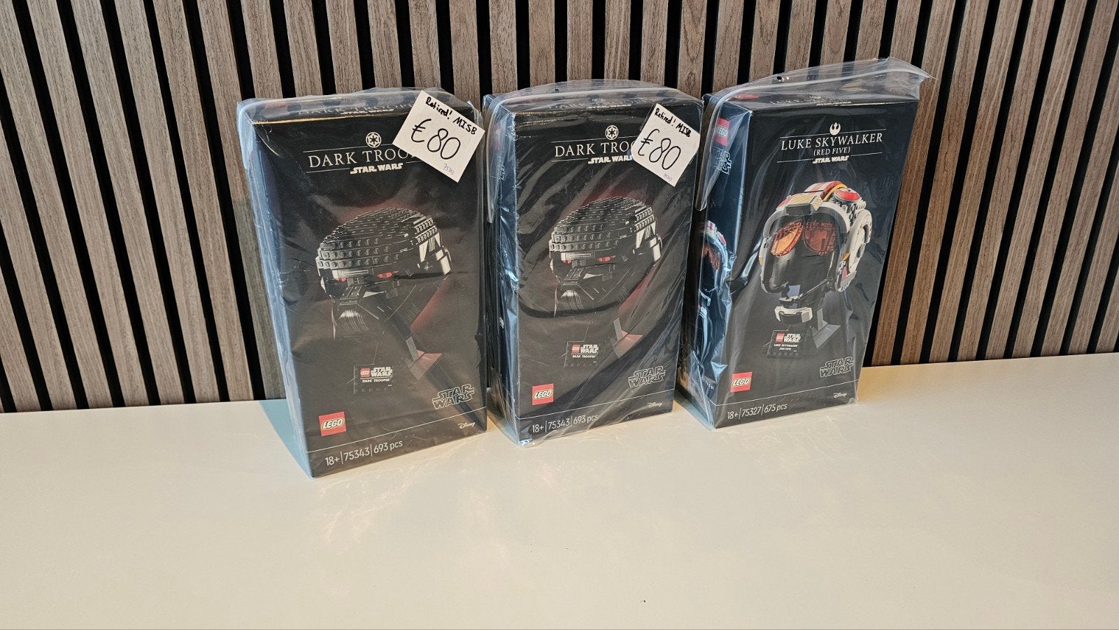 LEGO Star Wars Helmen: Dark Trooper & Luke Skywalker, Star Wars, Lego, Nieuw, Ophalen of Verzenden