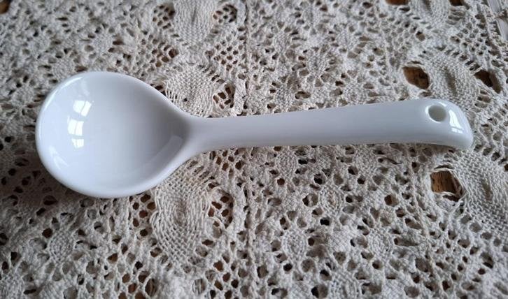 Ovenvaste wit porseleinen lepel, TSC Culinair, -, -, Ophalen of Verzenden, Zo goed als nieuw