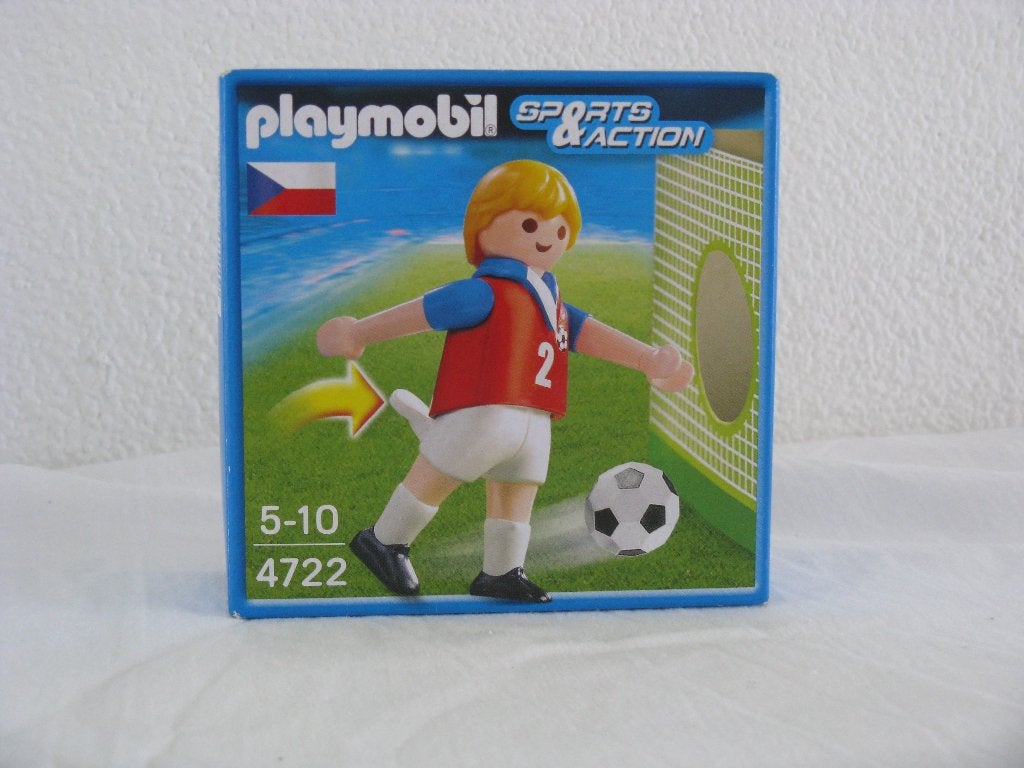 playmobil 4722 voetballer / voetbalspeler tsjechie, Complete set, Nieuw, Ophalen of Verzenden, Sports & action