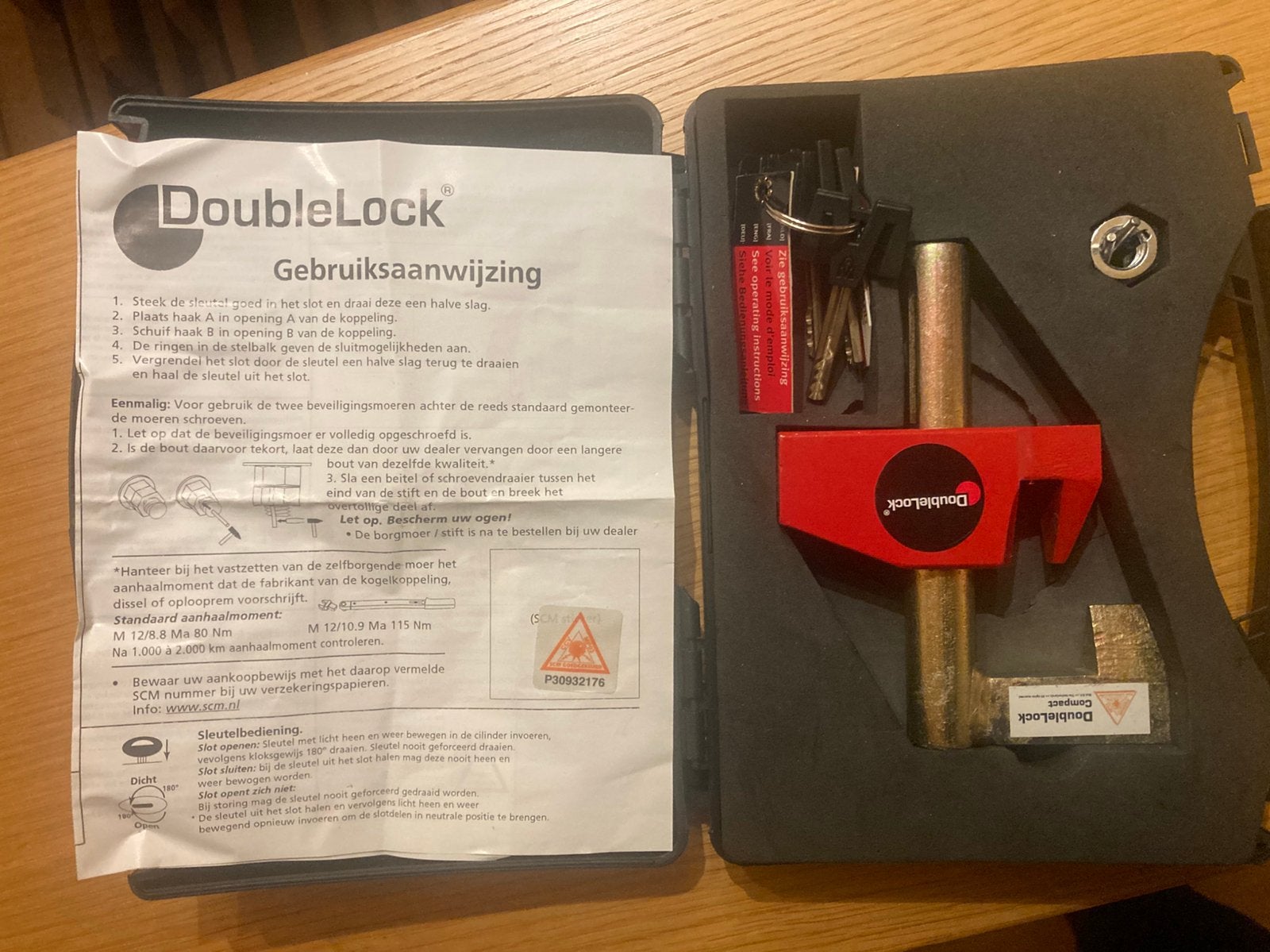 Disselslot/koppelingsslot caravan /doublelock compact eagle, Ophalen of Verzenden, Zo goed als nieuw