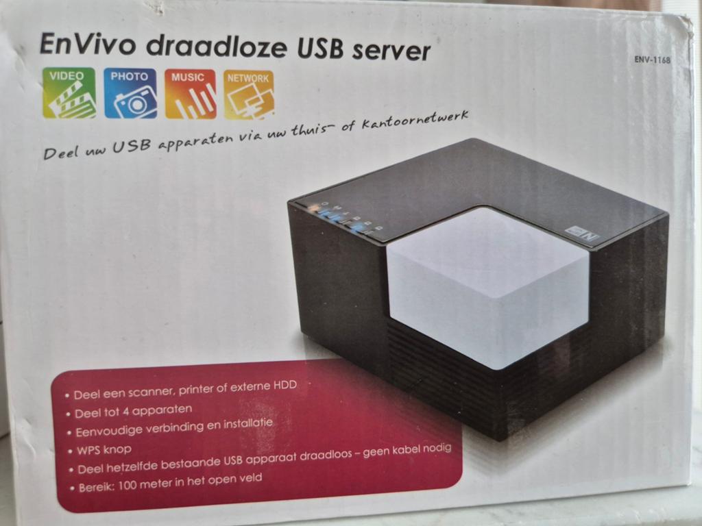Draadloze USB server. Nieuw in doos., Ophalen of Verzenden, Nieuw