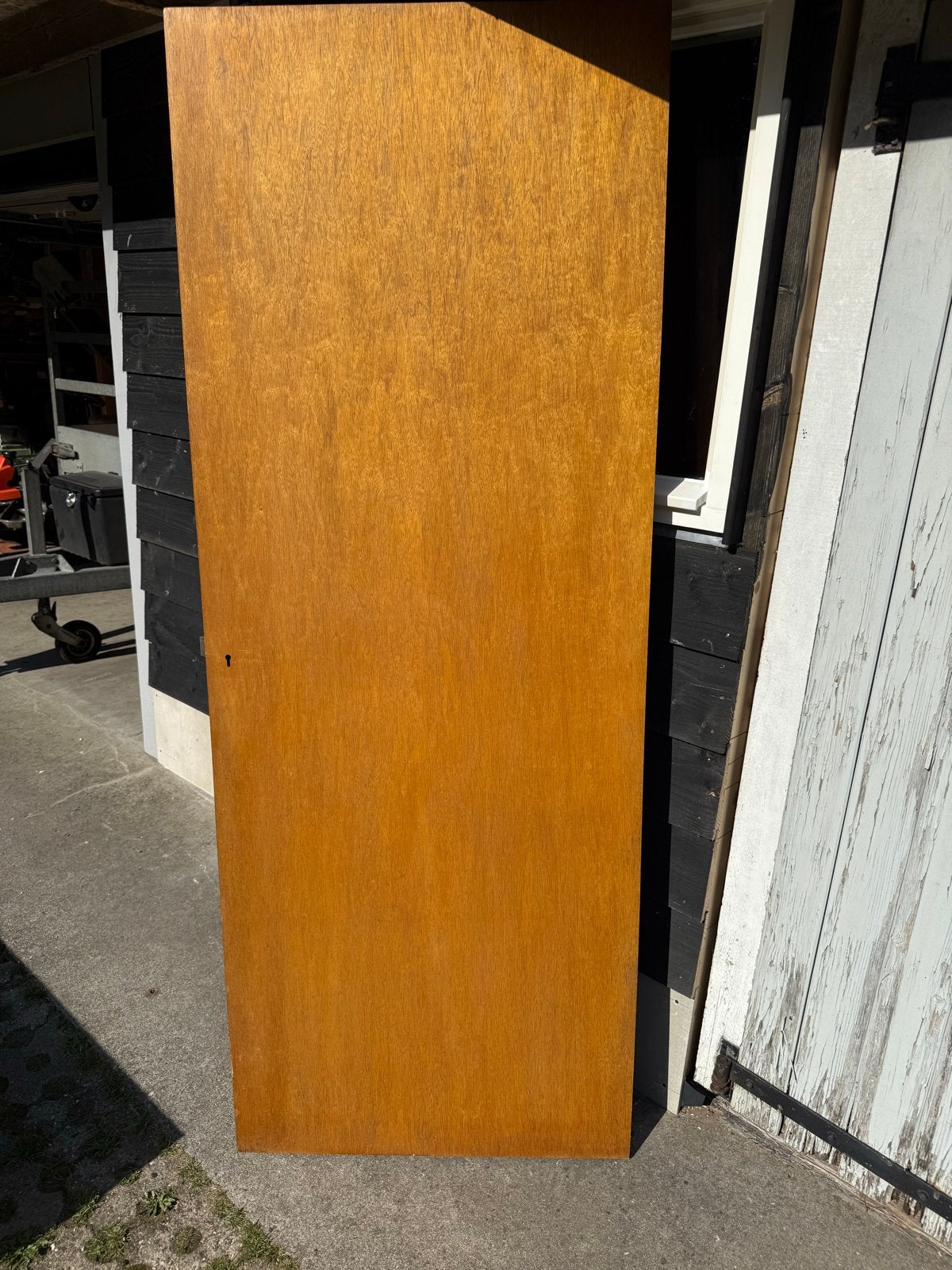 Bruynzeel Fineer Kastdeur 78x201 cm Stomp Linksdraaiend, Ophalen, Gebruikt, 80 tot 100 cm, Binnendeur