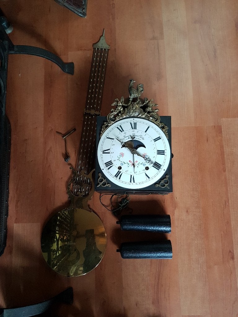 Antieke comtoise klok, Antiek en Kunst, Ophalen of Verzenden