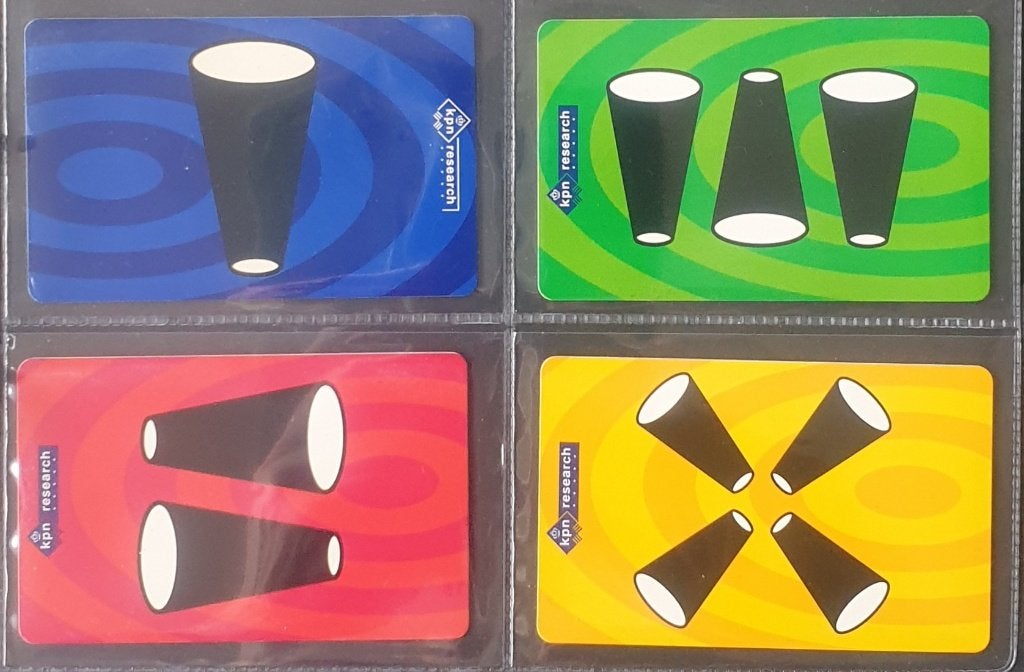 Set Telefoonkaarten KPN Research Kegels ongebruikt, Ophalen of Verzenden, Nederland