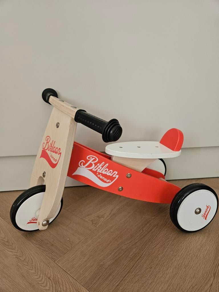 Loopfietsje Bikloon Janod - Rood/Hout, Ophalen, Gebruikt, Loopfiets