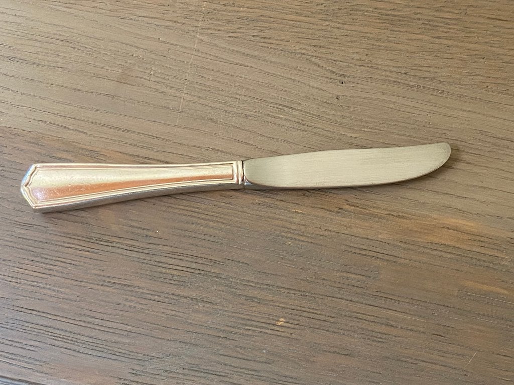 Vintage Van Kempen & Begeer ontbijtmes 21 cm Model 400, Ophalen of Verzenden