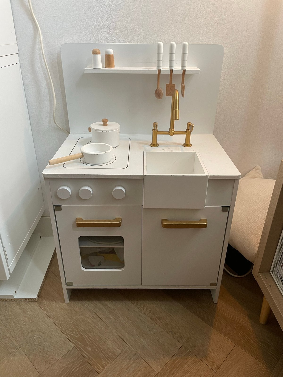 Petite Amélie speelgoed keuken wit, Kinderen en Baby's, Ophalen, Gebruikt, Hout, Speelkeuken