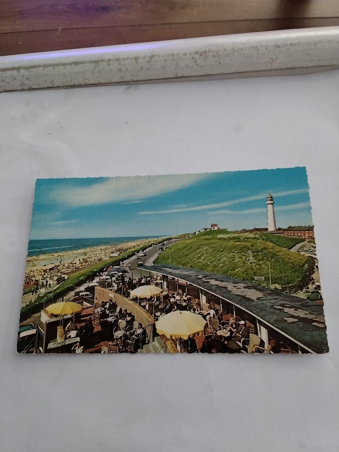 Ansichtkaart Egmond aan Zee - Boulevard met vuurtoren, Ophalen of Verzenden, 1960 tot 1980, Gelopen, Noord-Holland