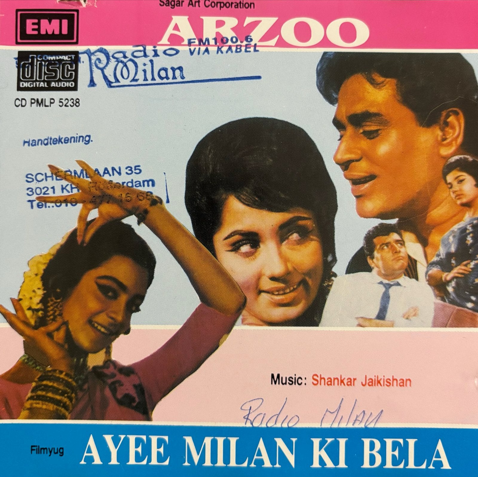 Arzoo / Ayee Milan Ki Bela - Bollywood Soundtrack CD, Verzenden, Gebruikt, Album, Inclusief doosje