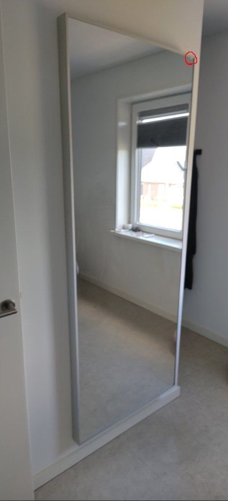 IKEA Hovet spiegel 78x196 cm (kleine beschadiging), Ophalen, Gebruikt, 75 tot 100 cm, 150 tot 200 cm