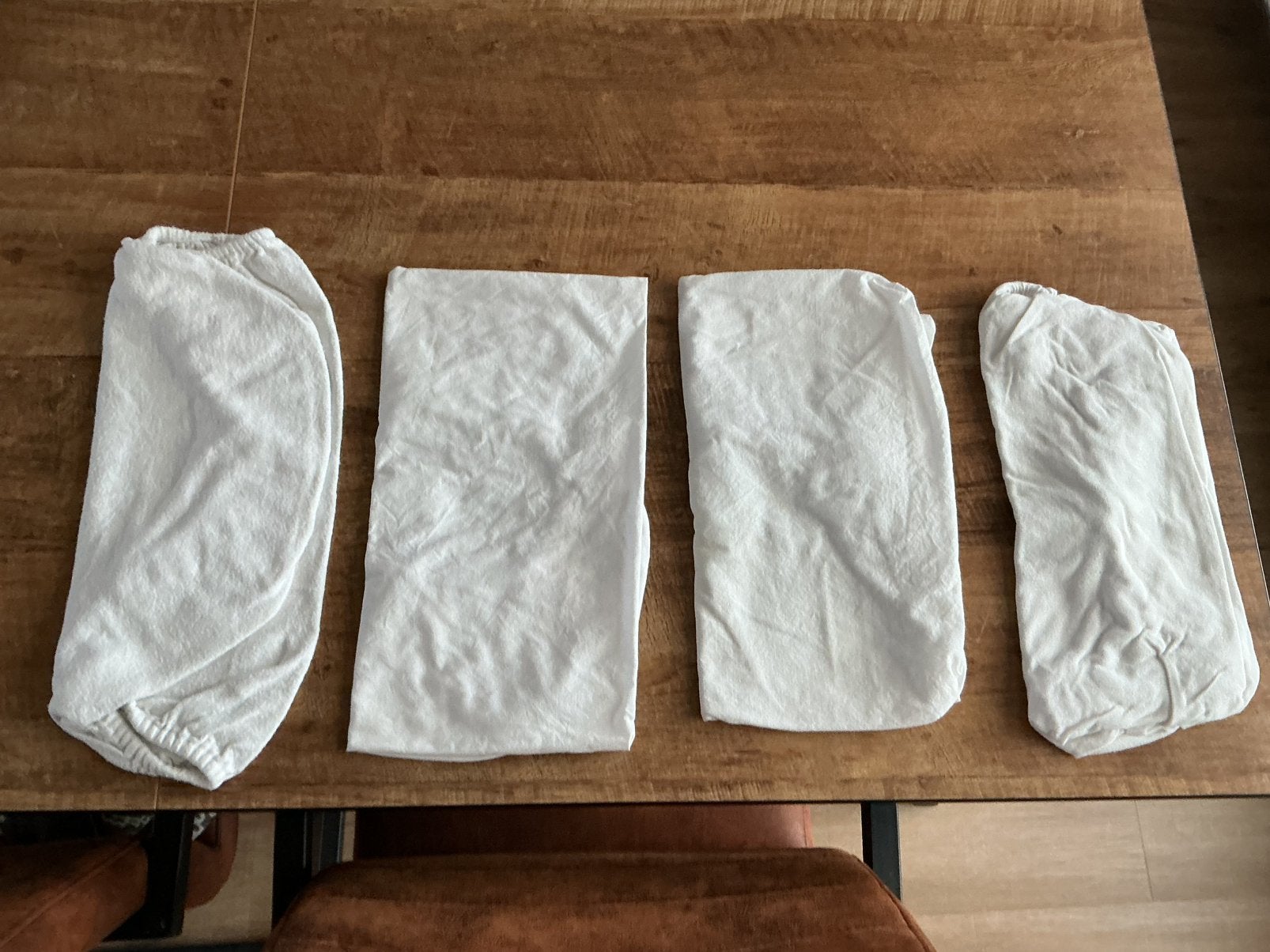 4 onderhoeslakentjes voor in de kinderwagen izgst., Ophalen of Verzenden, Gebruikt