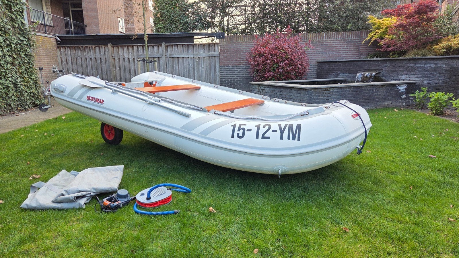 Rubberboot Suzumar DS390Alu optioneel icm 15PK Suzuki 4-Takt, Watersport en Boten, Rubberboten, Ophalen, Aluminium, 4 m, 15 pk