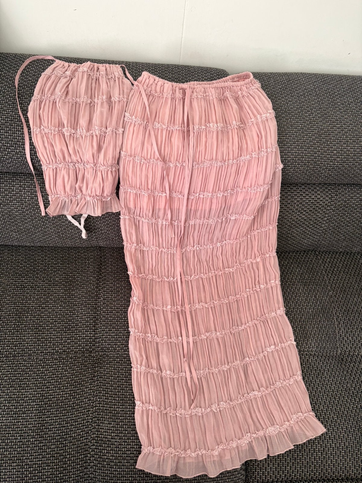 Pink skirt beach set, Ophalen of Verzenden, Zo goed als nieuw, Roze, Maat 34 (XS) of kleiner