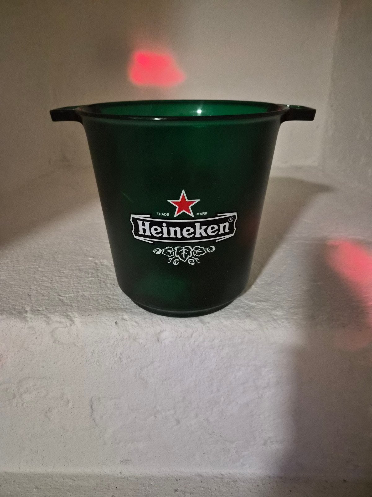 Heineken koeler hoogte 22 cm, Ophalen, Zo goed als nieuw, Glas of Glazen, Heineken