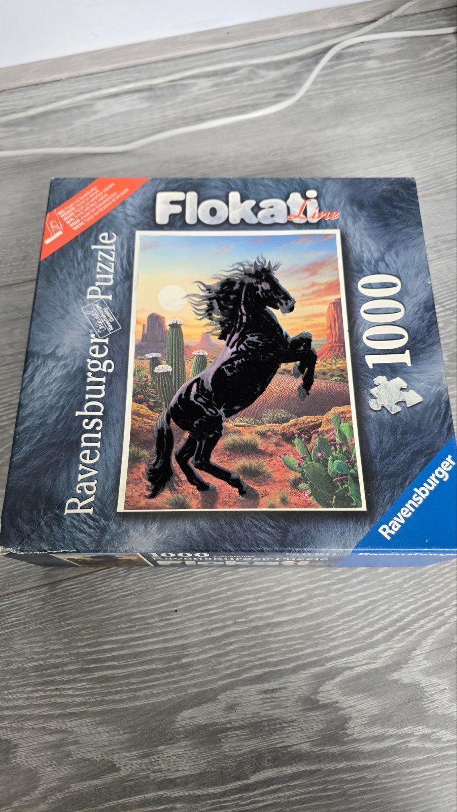 Ravensburger Flokati Line Paard Puzzel 1000 stukjes, Ophalen of Verzenden, 500 t/m 1500 stukjes, Gebruikt, Legpuzzel