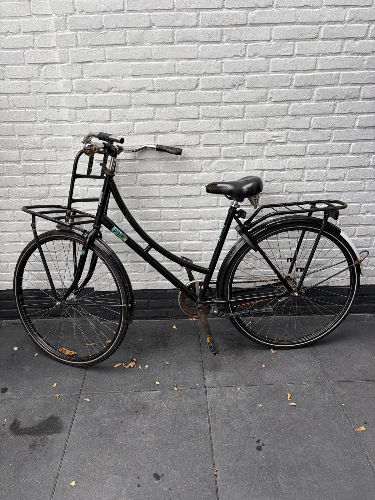 Omafiets met voordrager - Gebruikt, 53 tot 56 cm, Ophalen, Gebruikt, Terugtraprem