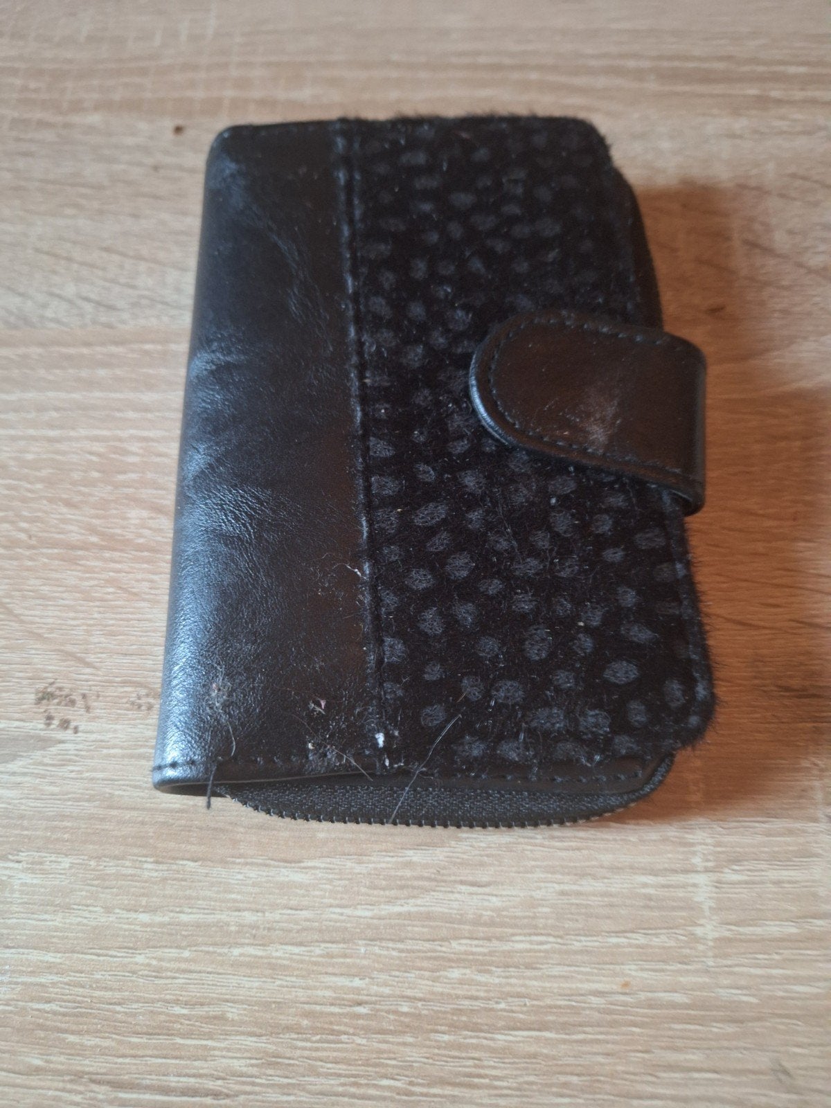 Zwarte portemonee, Sieraden, Tassen en Uiterlijk, Portemonnees, Overige merken, Zwart, Ophalen of Verzenden, Zo goed als nieuw