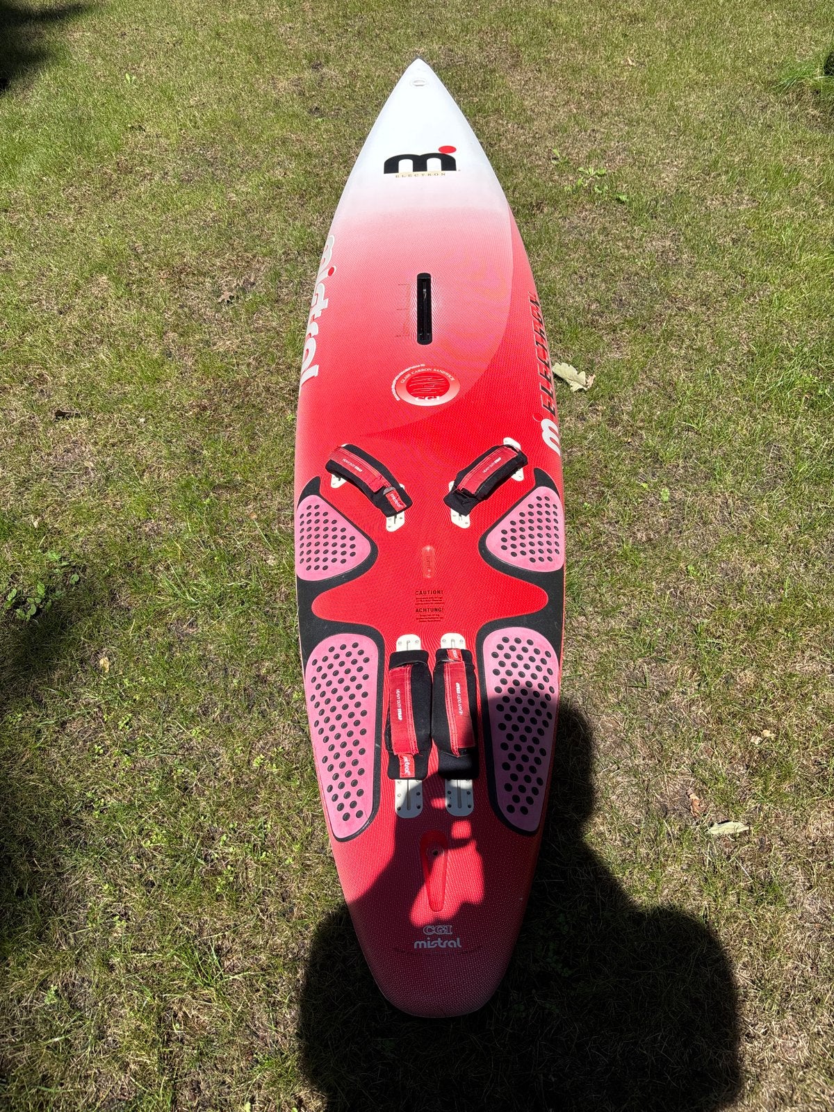 Mistral Electron Windsurfplank met boardbag, Ophalen of Verzenden, Plank, 250 tot 300 cm, Mistral