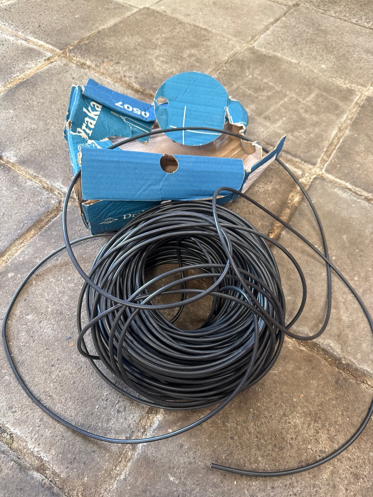 Draka VDS Eca H07V-K 6 mm² Zwart Kabel - 100 Meter, Ophalen of Verzenden, Nieuw, Draka, Kabel of Snoer