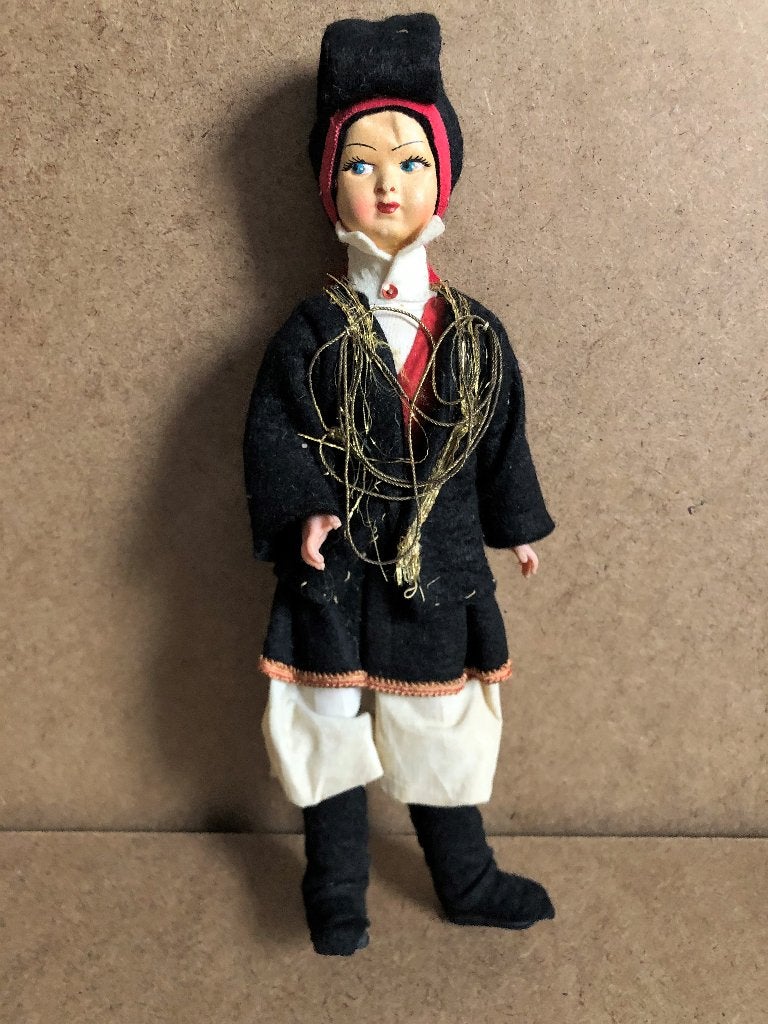 Vintage Pop 29 cm Eros Sardinië ?, Ophalen of Verzenden, Gebruikt, Pop