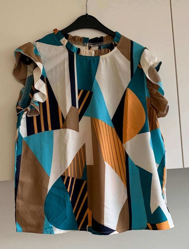 Leuke gekleurde blouse, maat XL, Kleding | Dames, Ophalen of Verzenden, Zo goed als nieuw, Maat 46/48 (XL) of groter, Overige kleuren