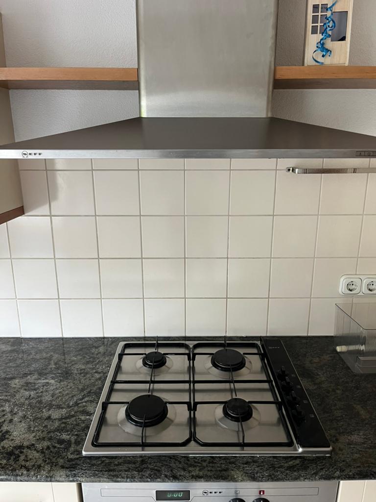 Neff gasfornuis en afzuigkap, Ophalen, Gebruikt, 4 kookzones, Inbouw
