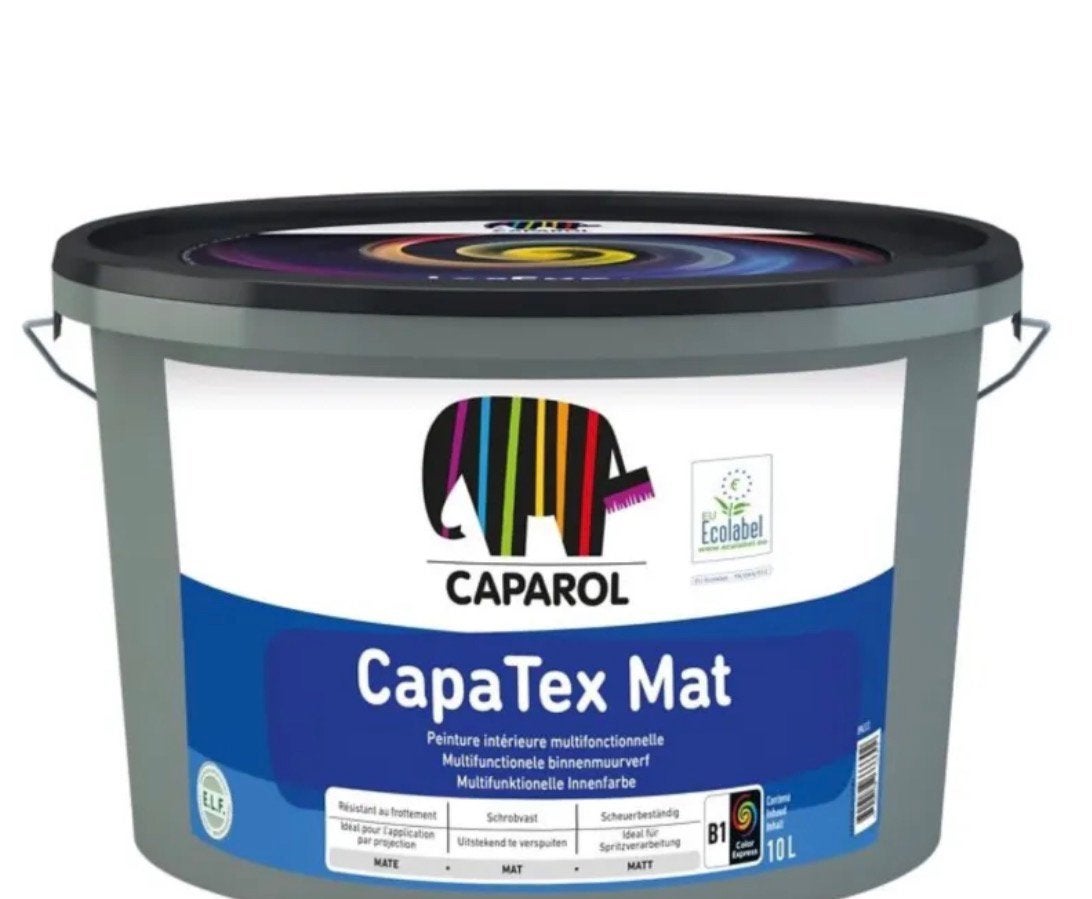 Caparol CapaTex Mat 10 L, Doe-het-zelf en Verbouw, Verf, Beits en Lak, Nieuw, Verf, 5 tot 10 liter, Overige kleuren, Ophalen