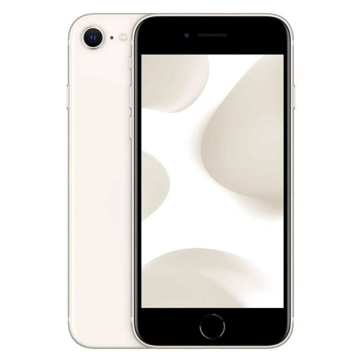 iPhone SE 2022 Starlight 128GB, 93% batterij, met doos, Ophalen, 128 GB, Wit, Zo goed als nieuw