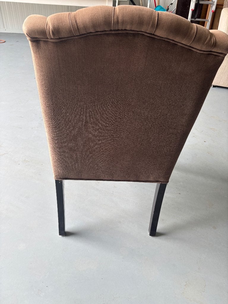 5 stoelen, Ophalen, Gebruikt, Stof, Grijs