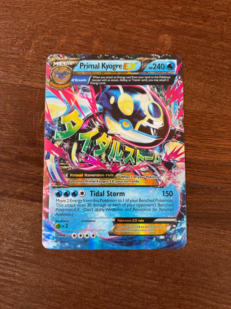Mega Primal Kyogre EX Jumbo Promo Pokémon Kaart, Hobby en Vrije tijd, Verzamelkaartspellen | Pokémon, Ophalen of Verzenden, Zo goed als nieuw